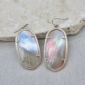 Kendra Scott Elle Iridescent MOP Gold Dangle Earrings